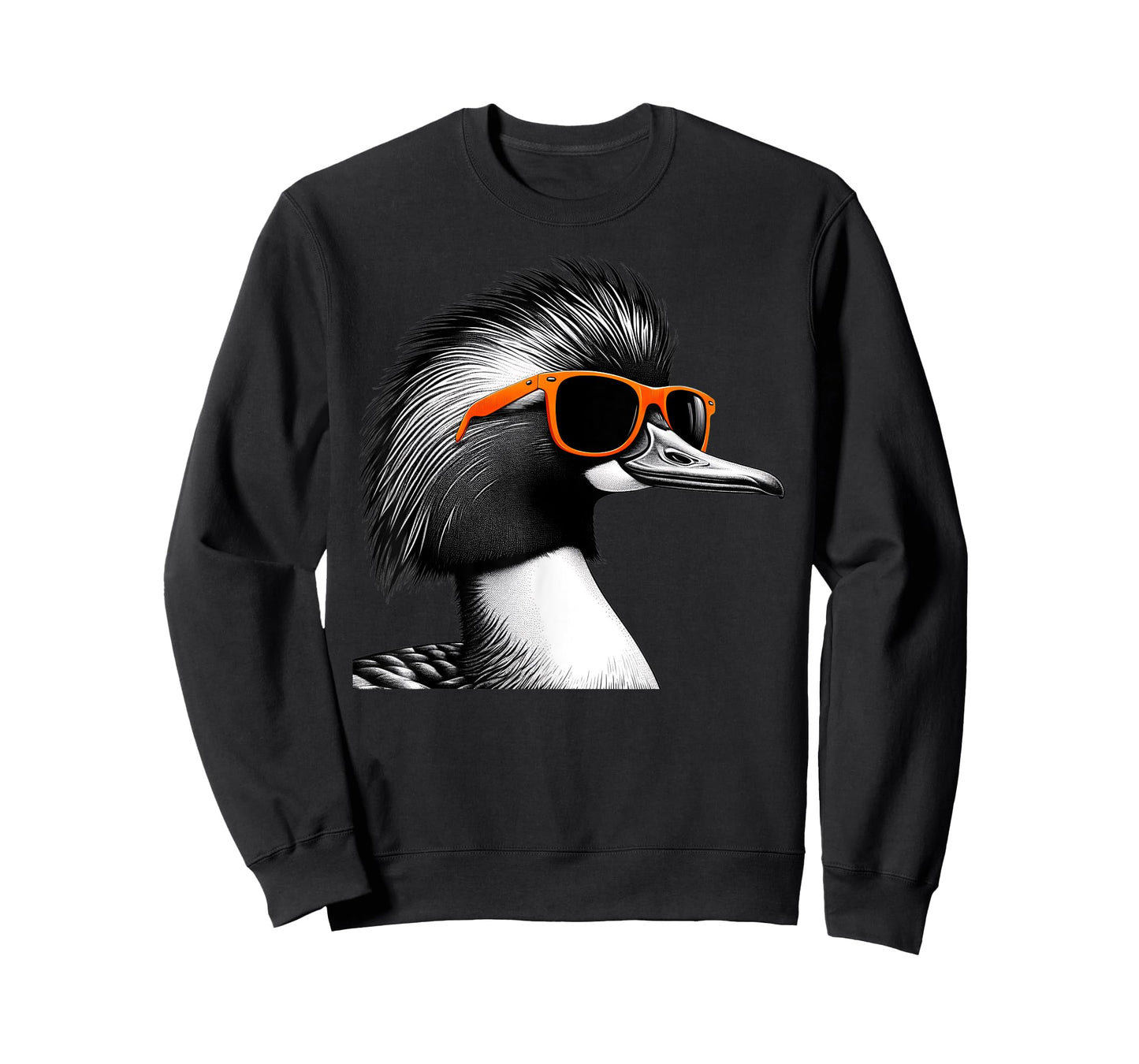 Cool Merganser Bird Wearing Sunglasses Graphic Art T-Shirt