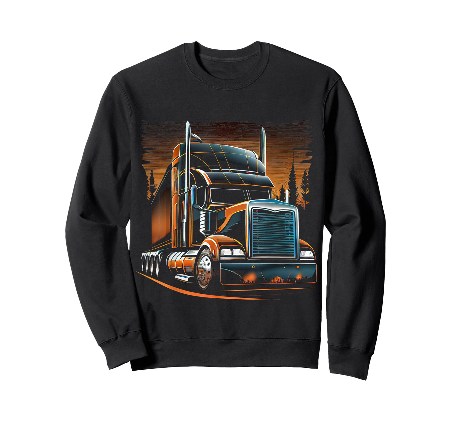 US American Flag Trucker Truck Driver Gift T-Shirt