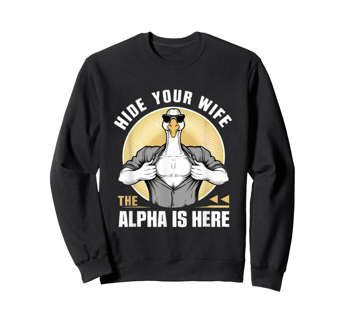 Silly Meme Serious Goose Funny Meme Alpha Men Women Kid T-Shirt