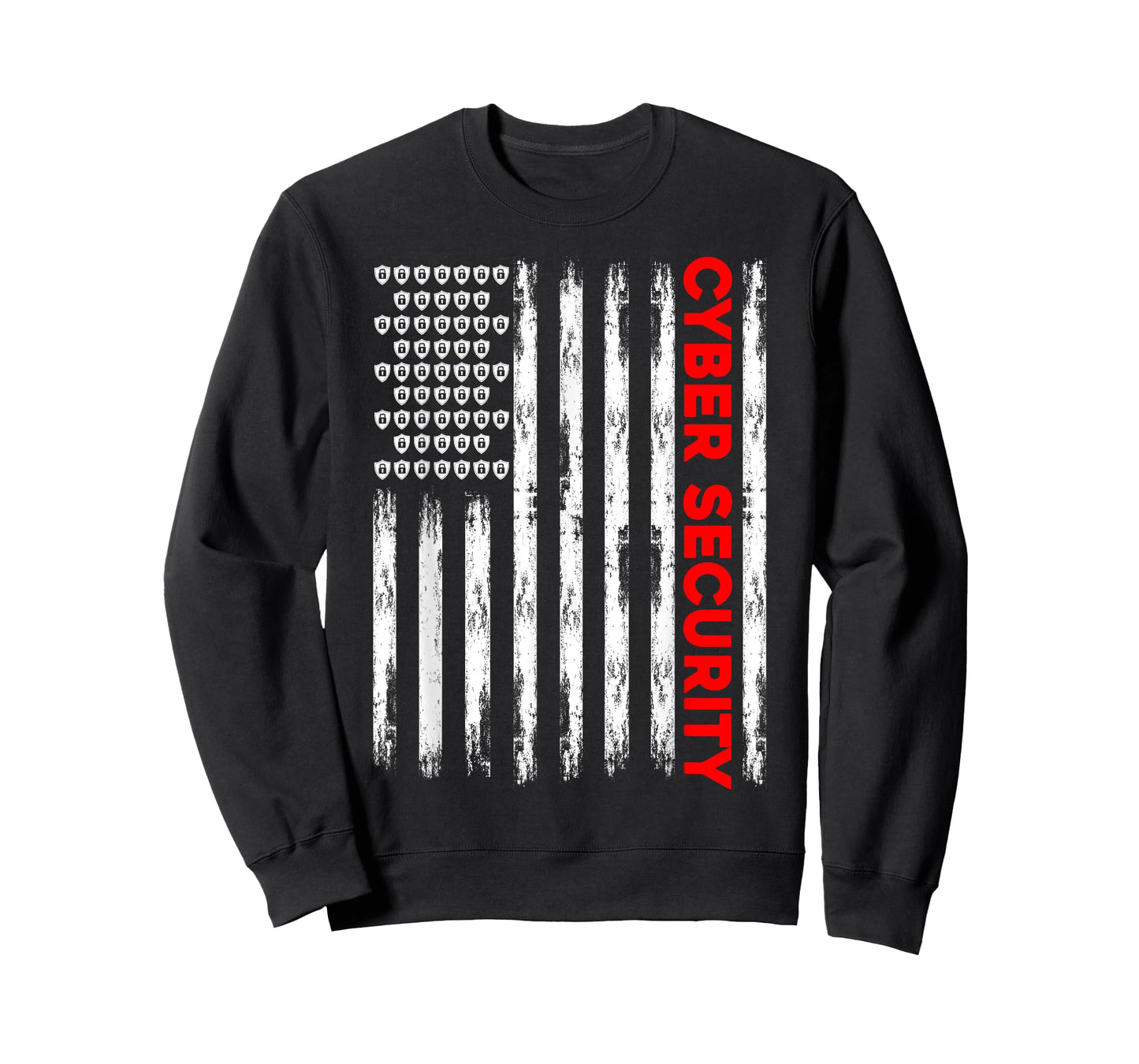 Cybersecurity Engineer IT Tech Cyber Security American Flag Women Men T-Shirt