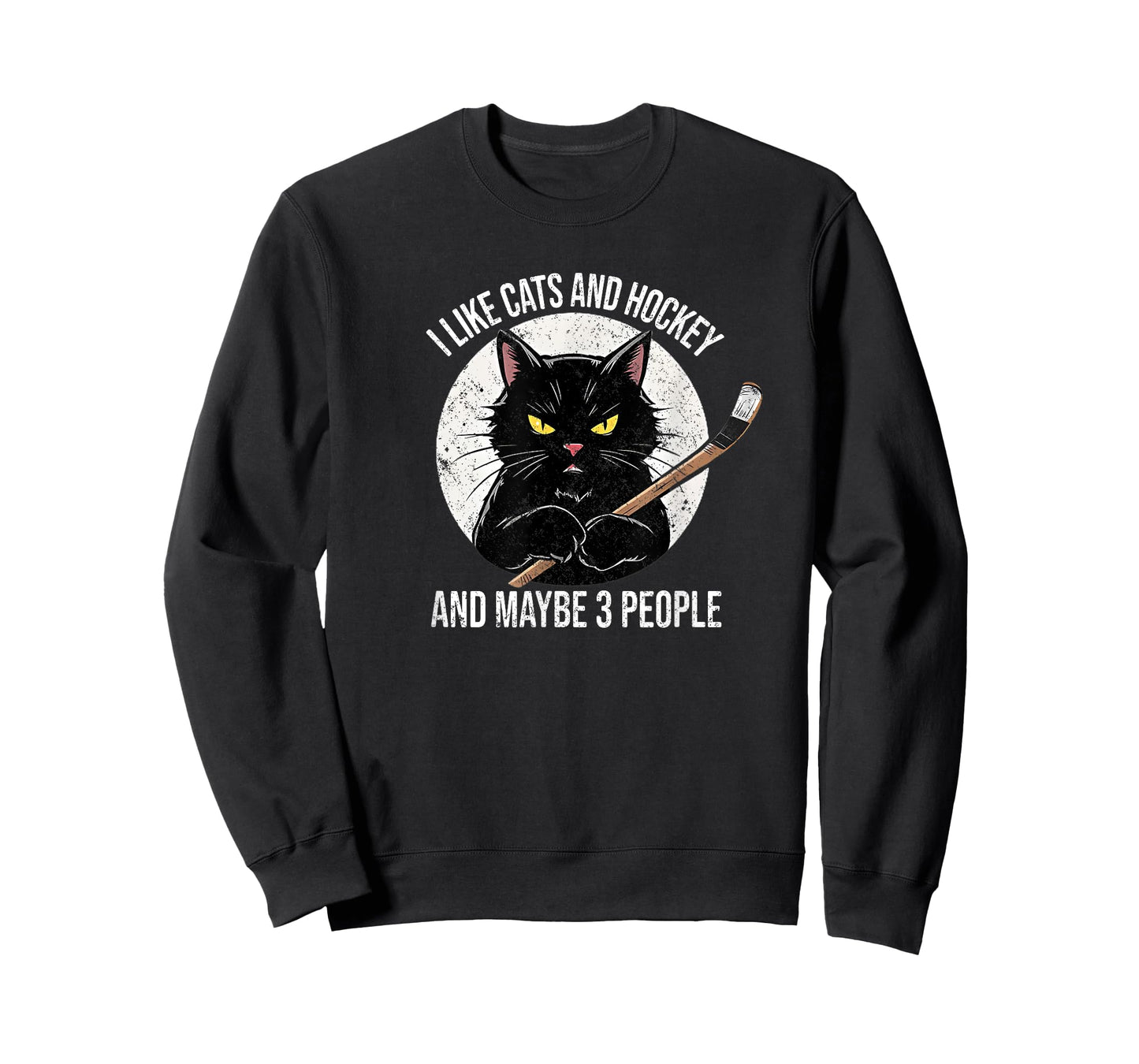 I like cats and hockey and maybe 3 people T-Shirt