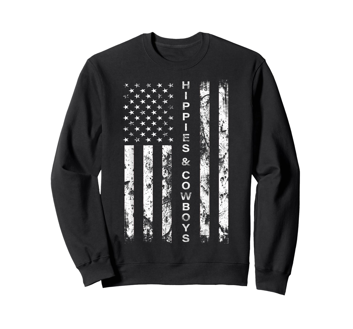Raisin Hell with The Hippies and Cowboys - American Flag T-Shirt Small