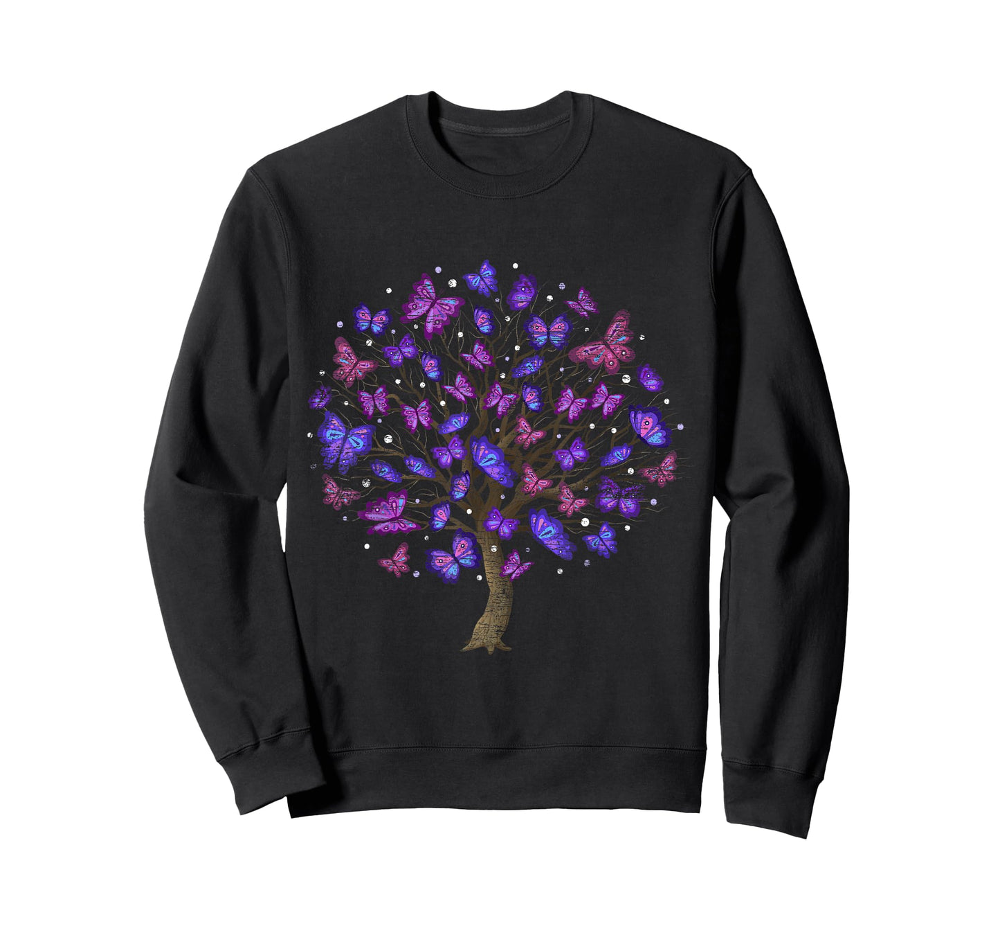 Animal Purple Butterflies Tree Nature Butterfly T-Shirt