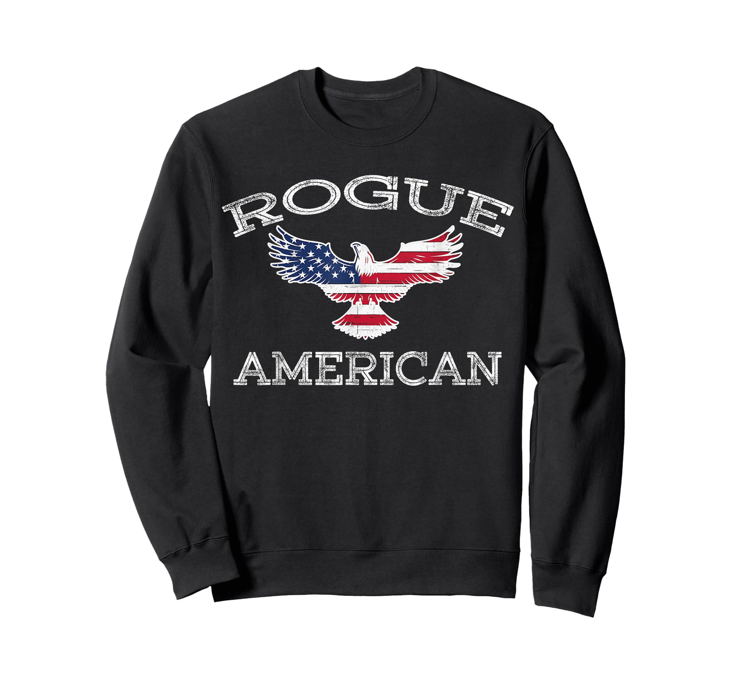 Rogue America Distressed USA Flag Eagle T-Shirt