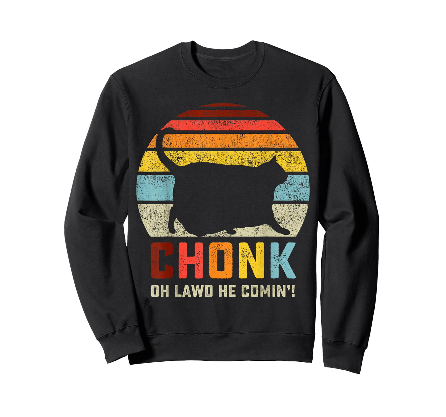 Chonk Cat Scale Meme Funny Retro Style Vintage Cats Memes T-Shirt
