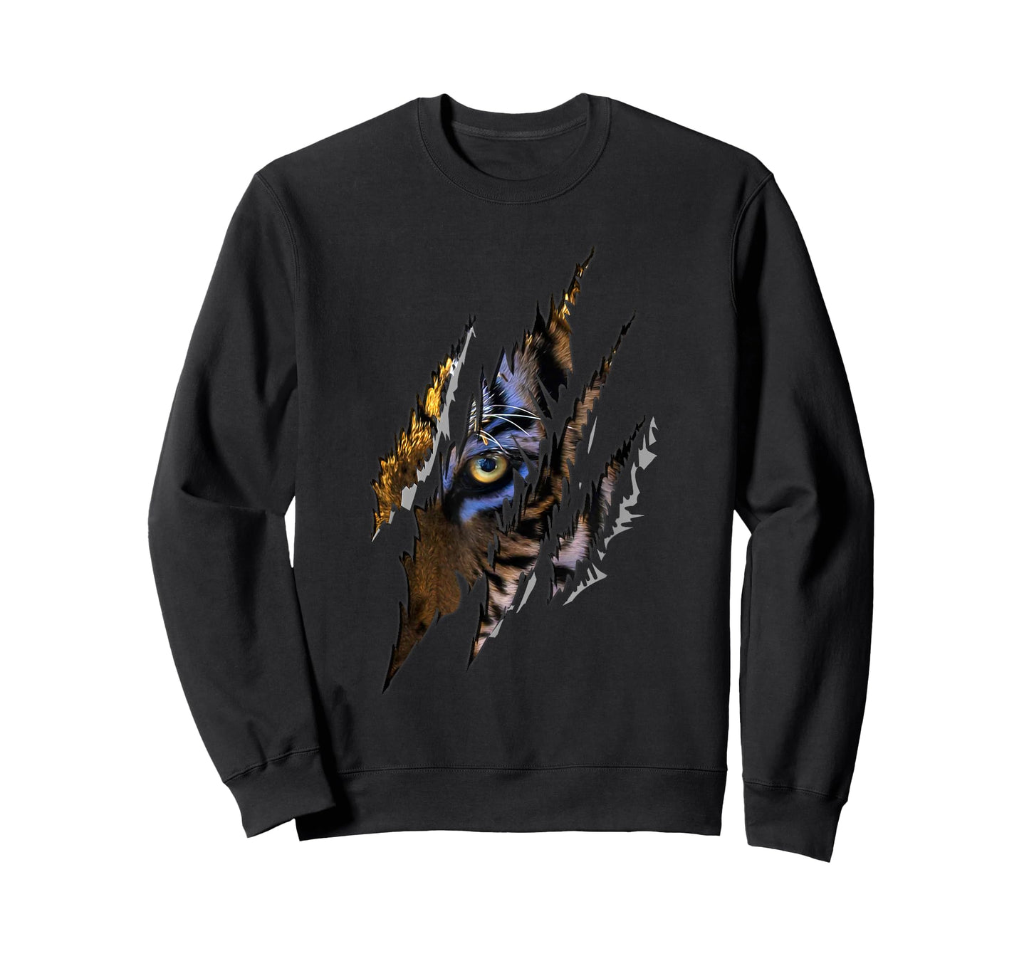 Tiger Eye Claw Funny Genus Panther Felidae Cat Lover Novelty T-Shirt for Men Women Kids