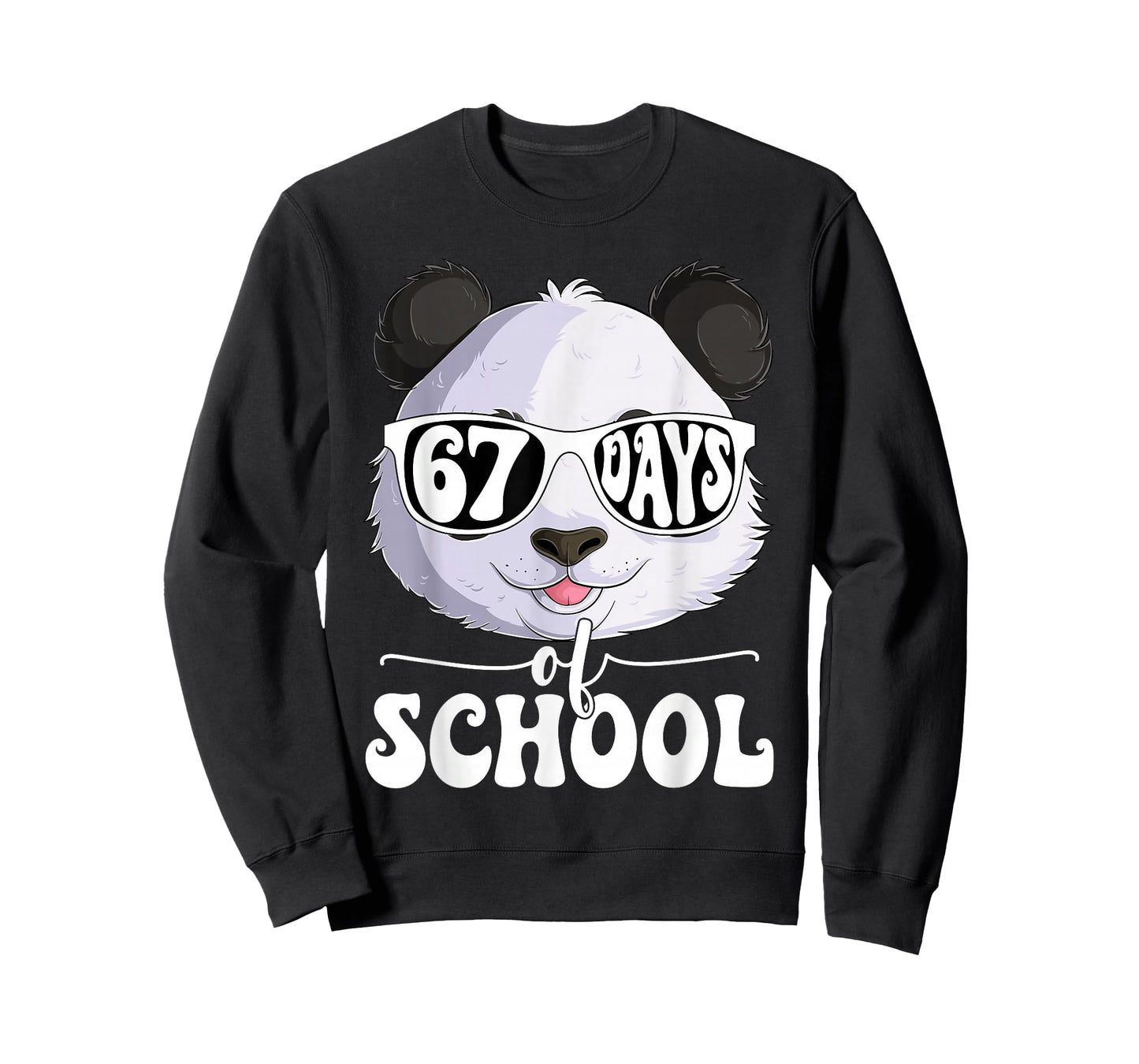 Cute 67 Days of School Panda 67th Day of School Boys Kids T-Shirt