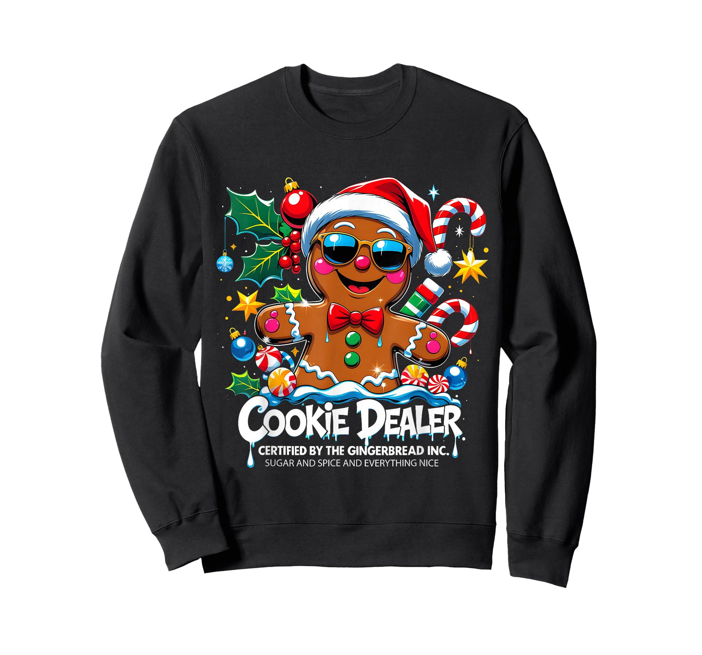 Cookie Dealer Funny Gingerbread Christmas Art T-Shirt
