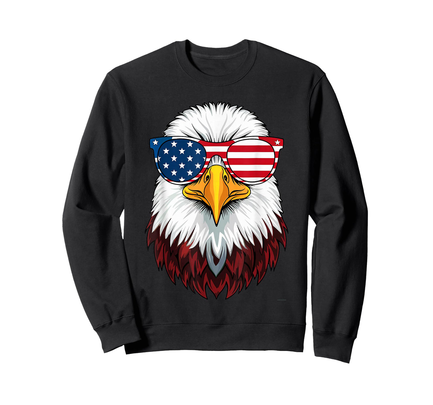 American Flag Patriotic Eagle Shirt Men Boys 4th of July T-Shirt