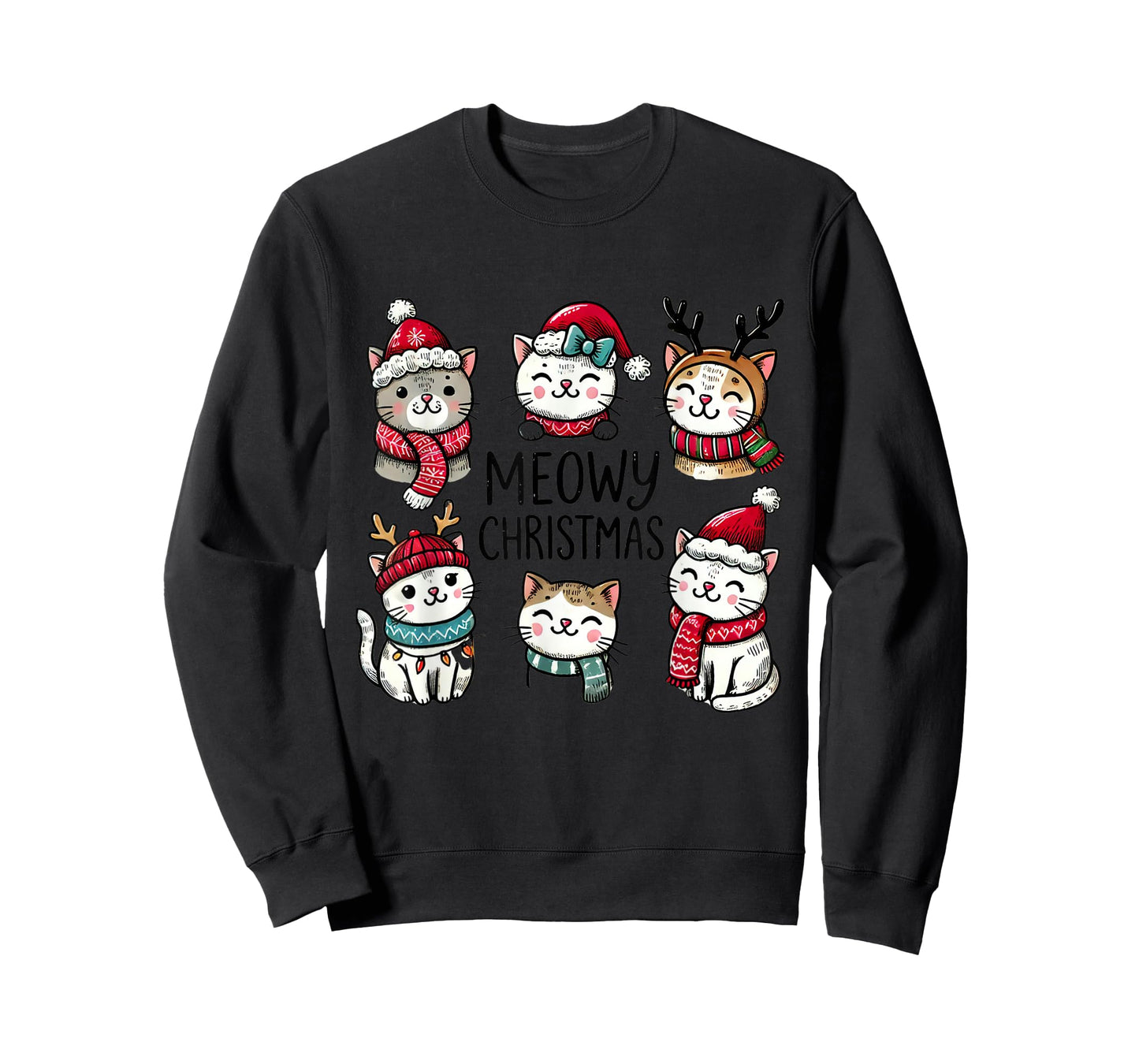 Catmas Cat Christmas Meowy Christmas T-Shirt