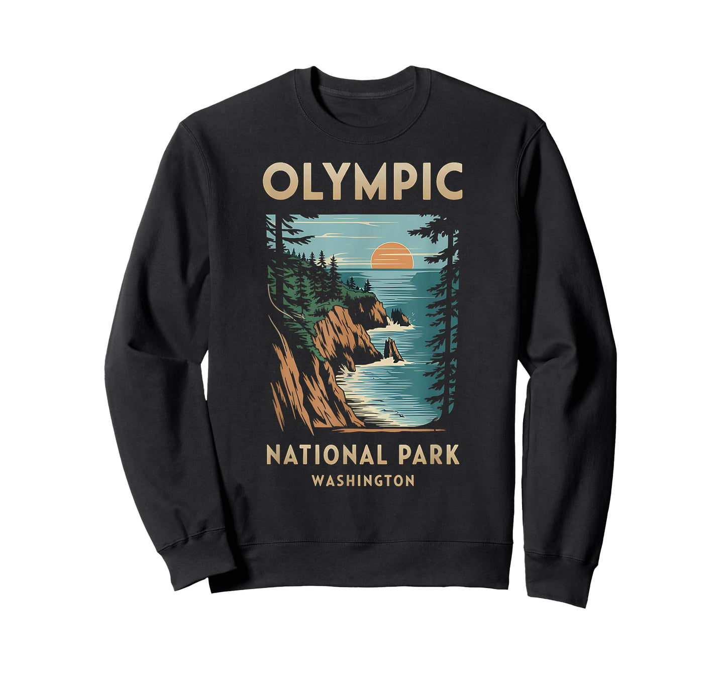 Scenic Sunset at Olympic National Park Washington T-Shirt
