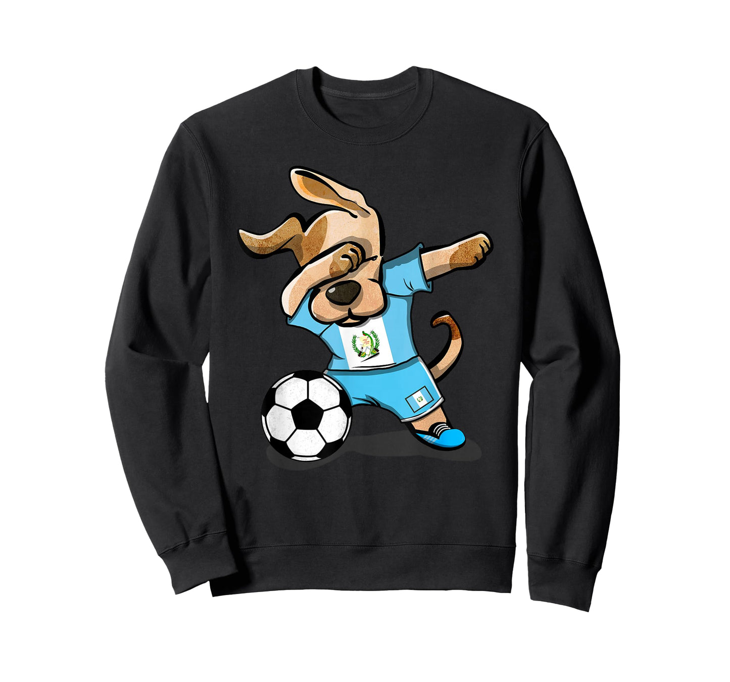 Dabbing Dog Guatemala Soccer Guatemalan Flag Football Lovers T-Shirt