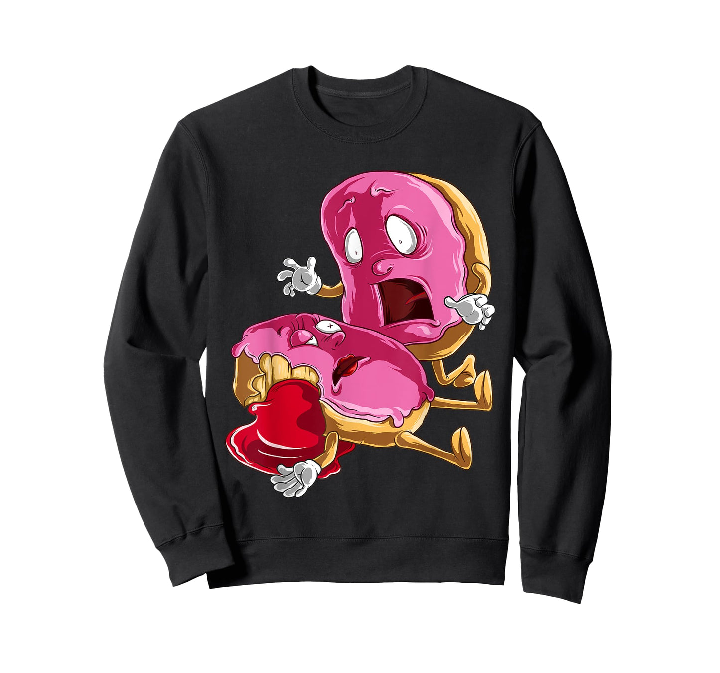 Cool Donut And Donut Blood | Funny Doughnut Filling Fan Gift T-Shirt