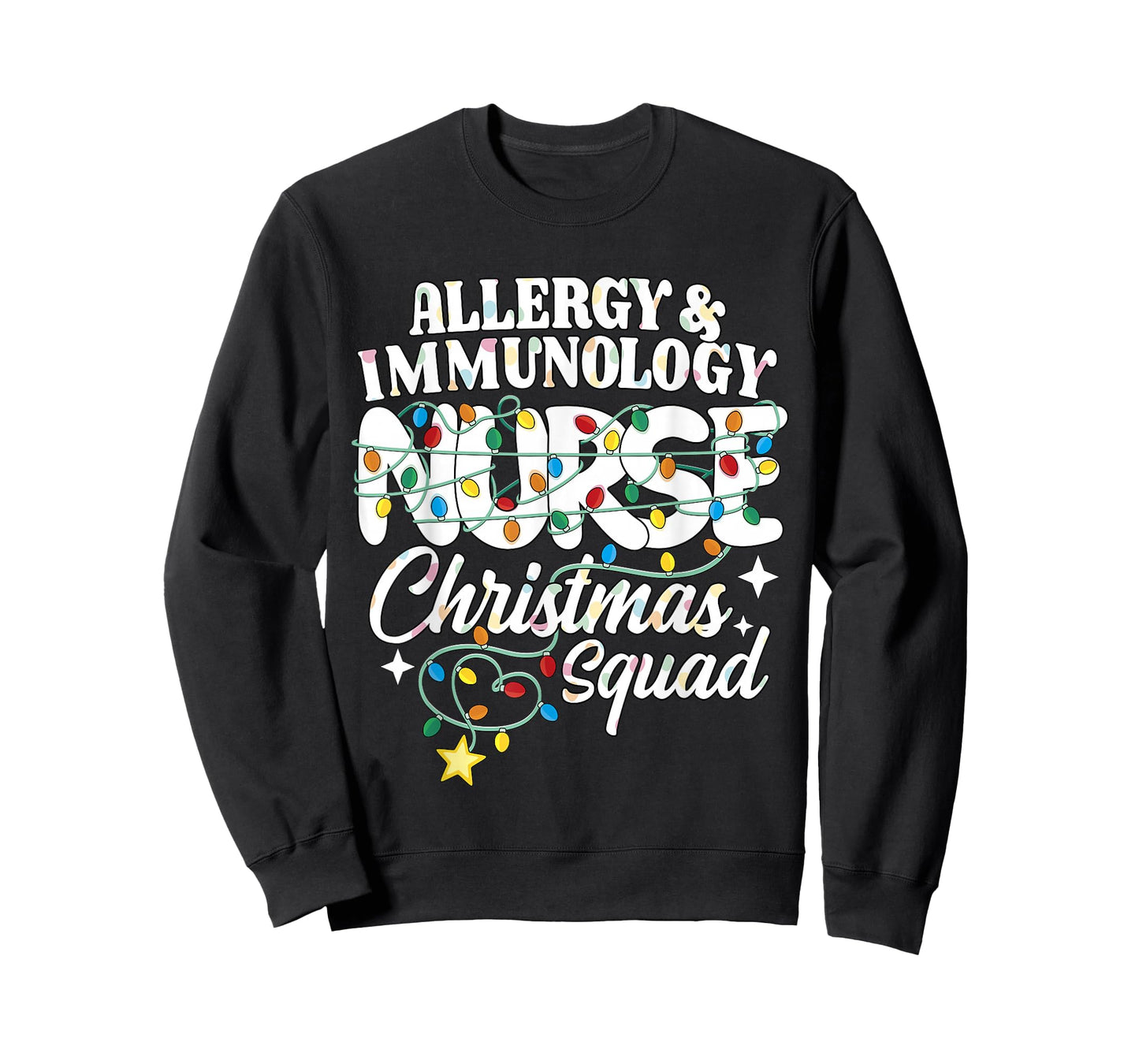 Allergy & Immunology Nurse Christmas Squad Allergy Nursing T-Shirt