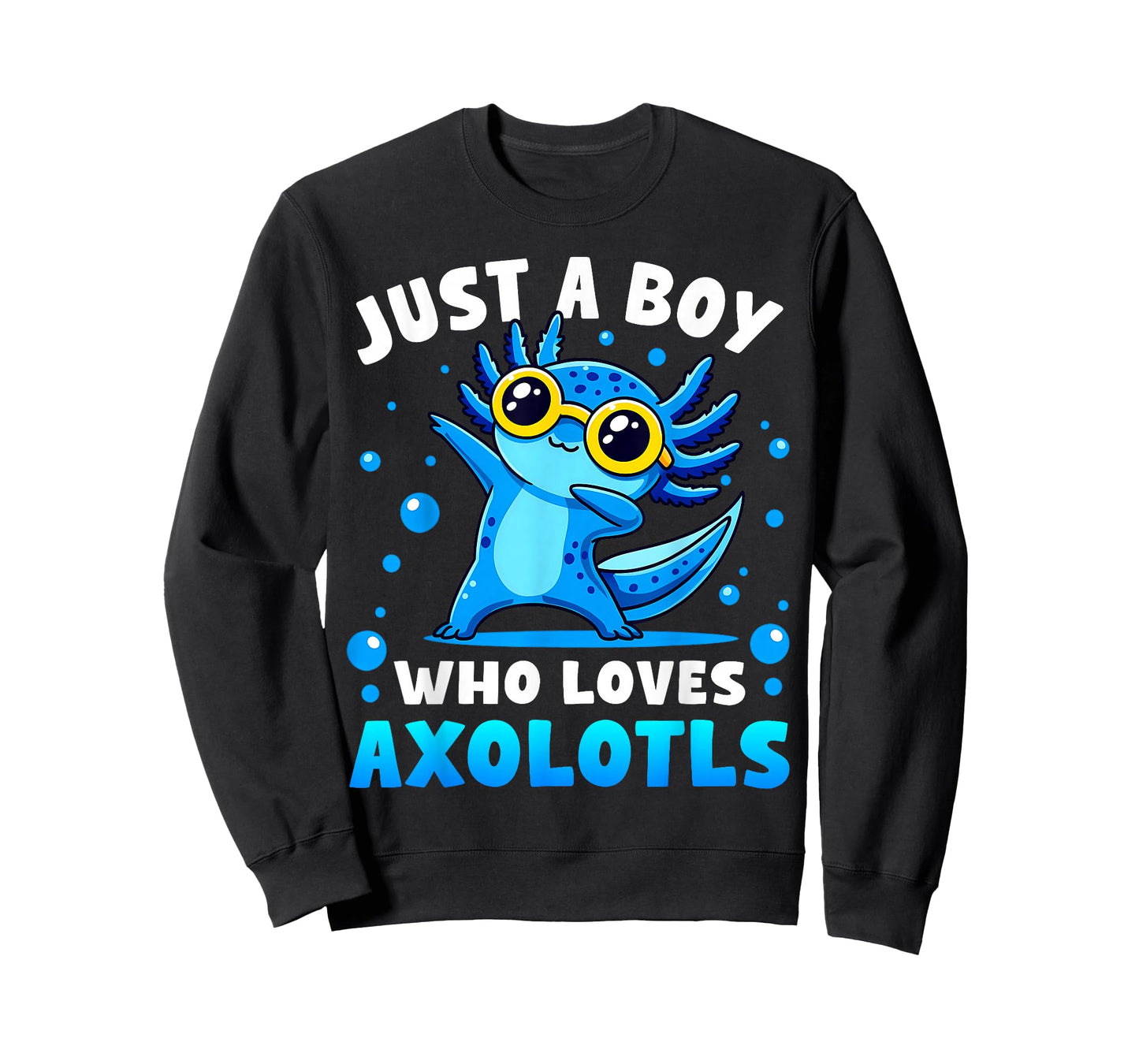 Just A Boy Who Loves Axolotls Cute Dabbing Axolotl Boys Kids T-Shirt