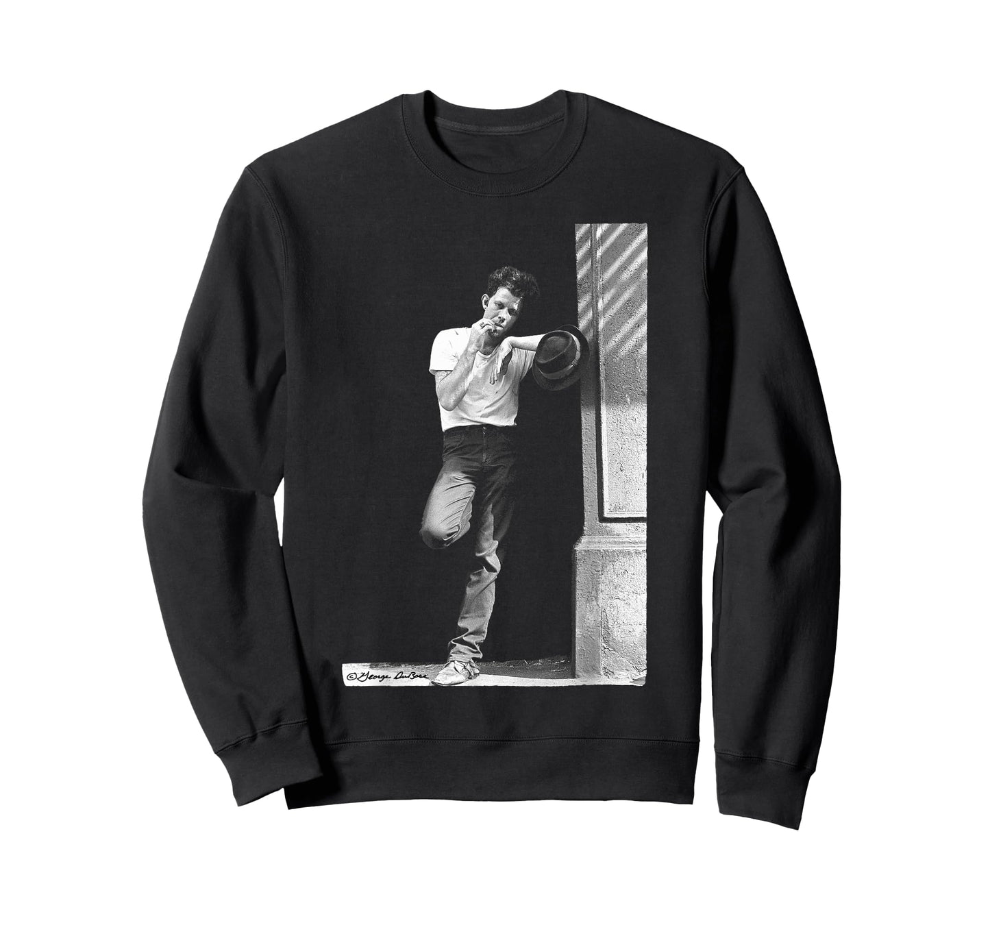 Tom Waits Portrait in Street by George DuBose T-Shirt