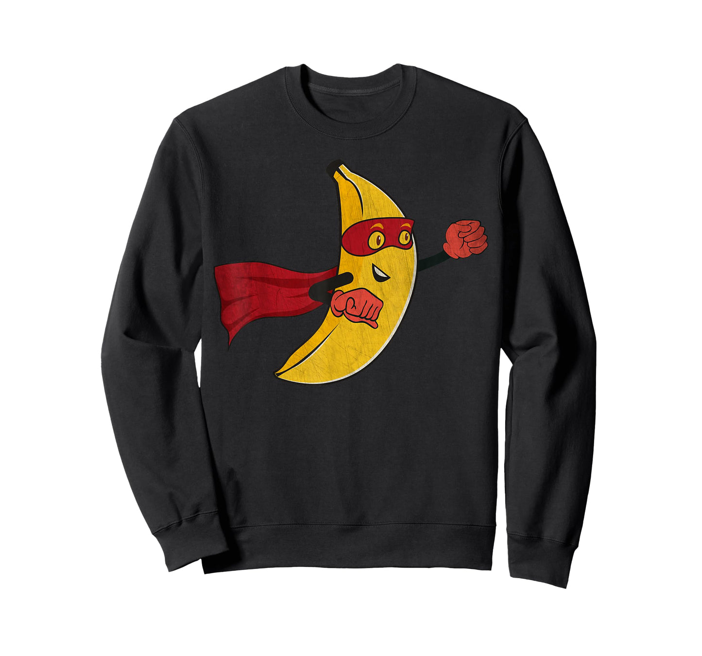Funny Banana Superhero Cartoon Hero Fruit Avenger Costume T-Shirt