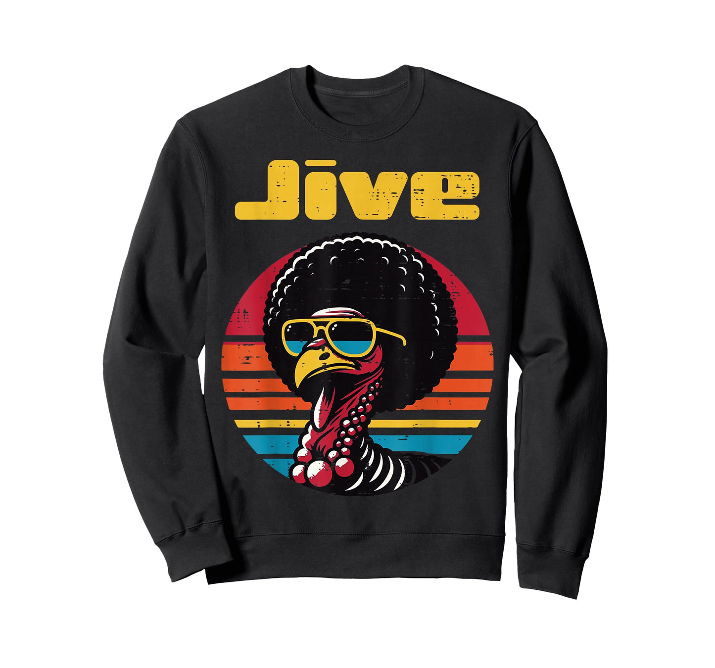 Thanksgiving Afro Turkey Jive Vintage 70s Men Women Kids T-Shirt