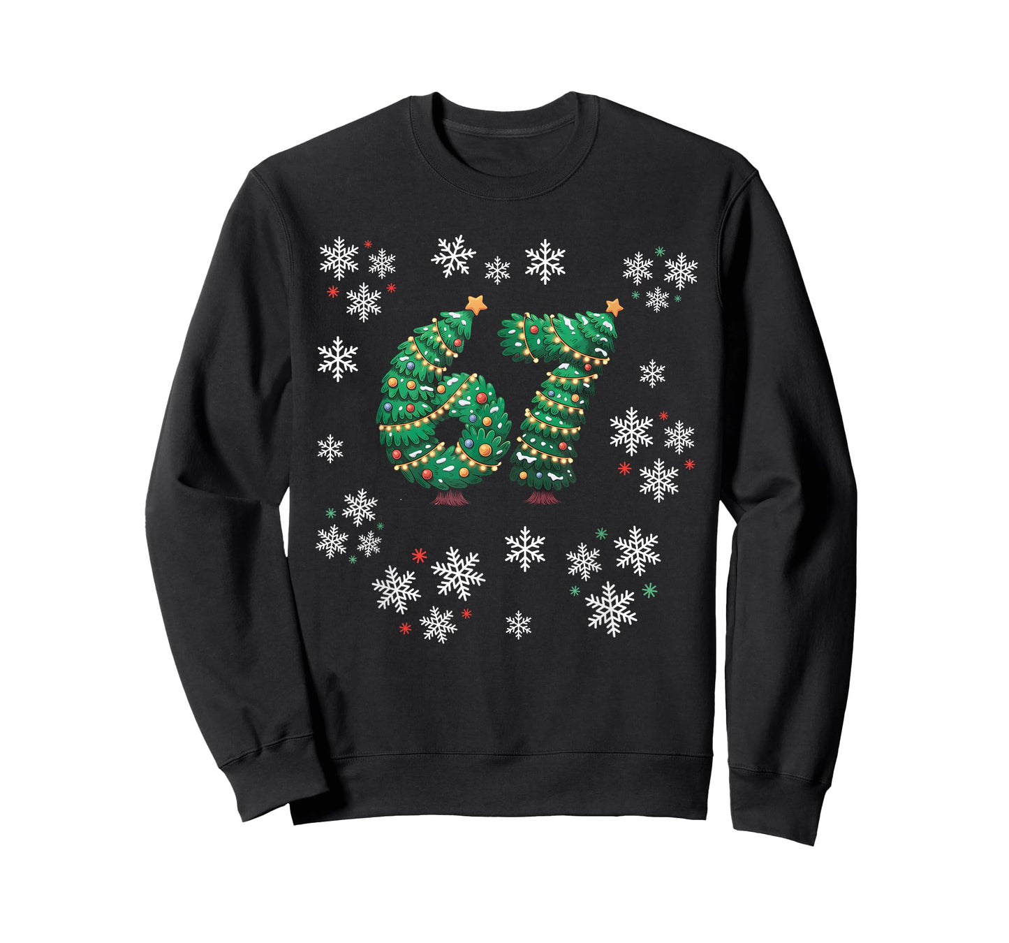 67 Christmas Sweater 6 7 Middle School Ugly Christmas Tree T-Shirt