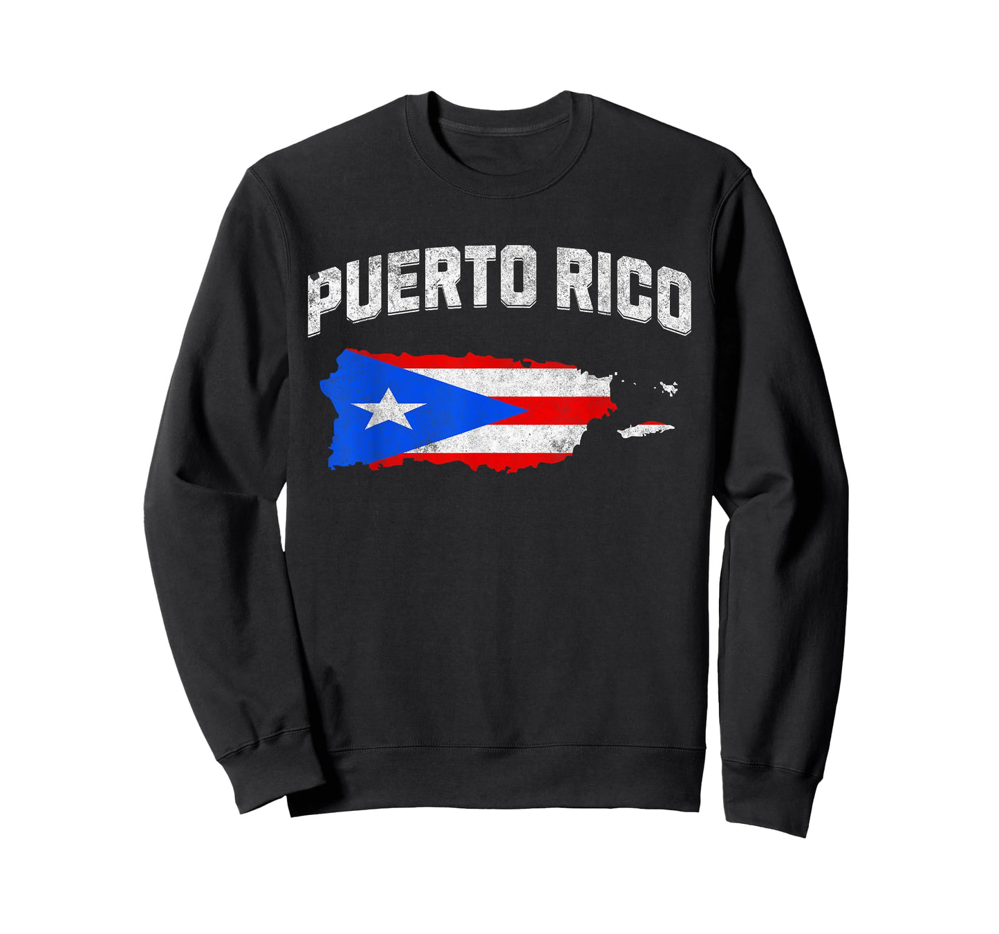 Boricua Puerto Rican Puerto Rico Map PR Flag Pride Vintage T-Shirt