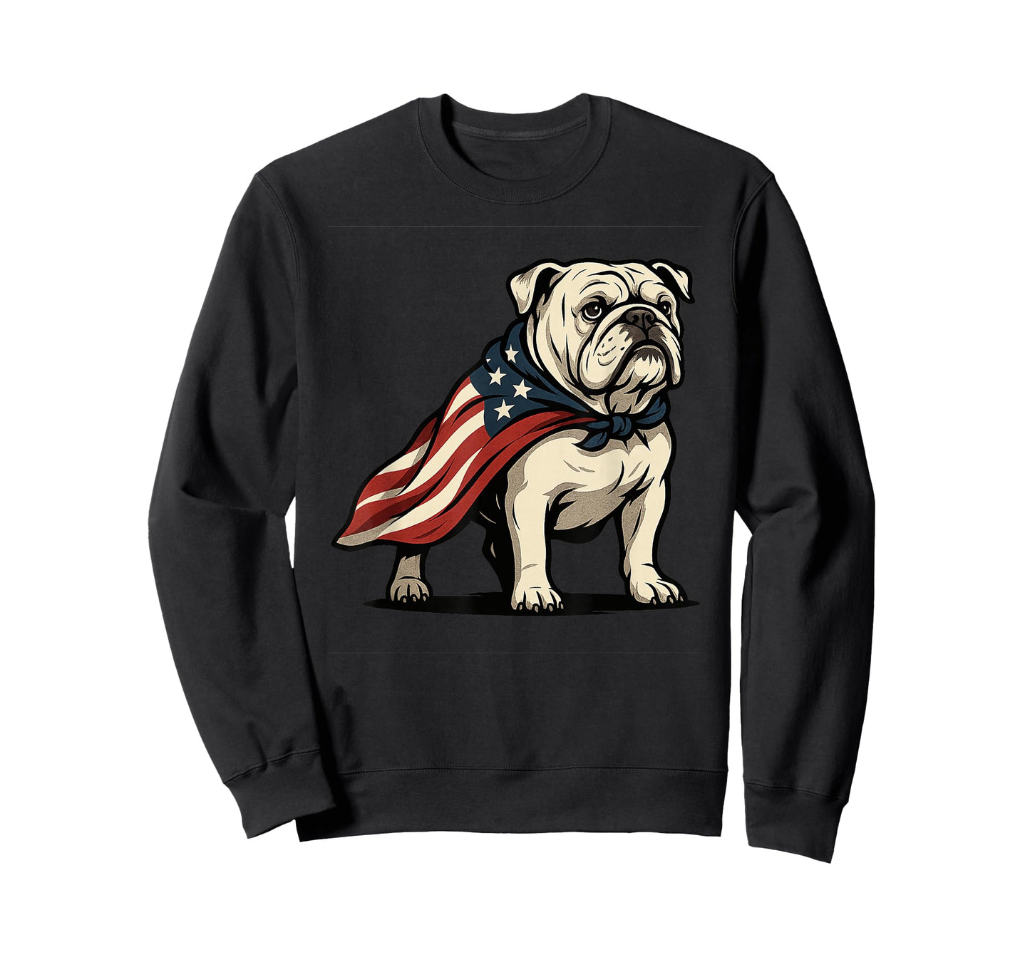 Patriotic Bulldog 4th of July Funny Dog Lover American Flag T-Shirt