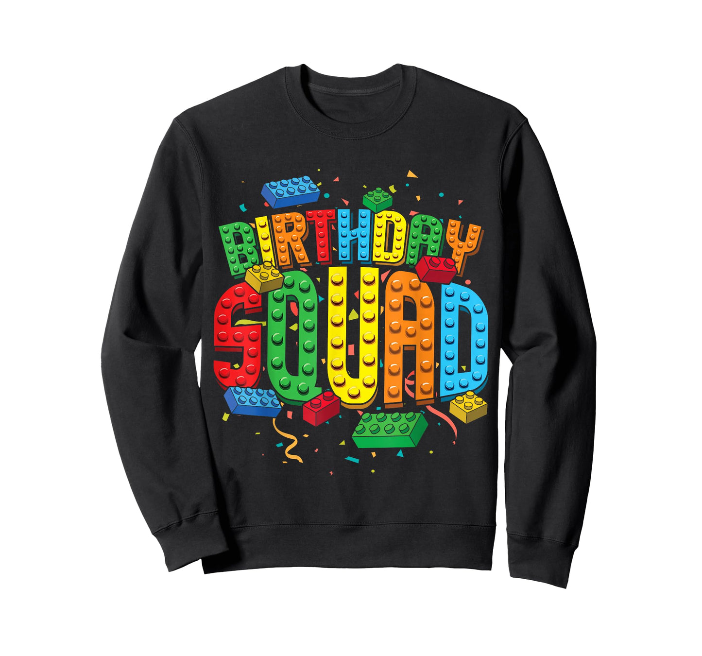 Birthday Squad Playing Bricks Brick Builder Block Building T-Shirt