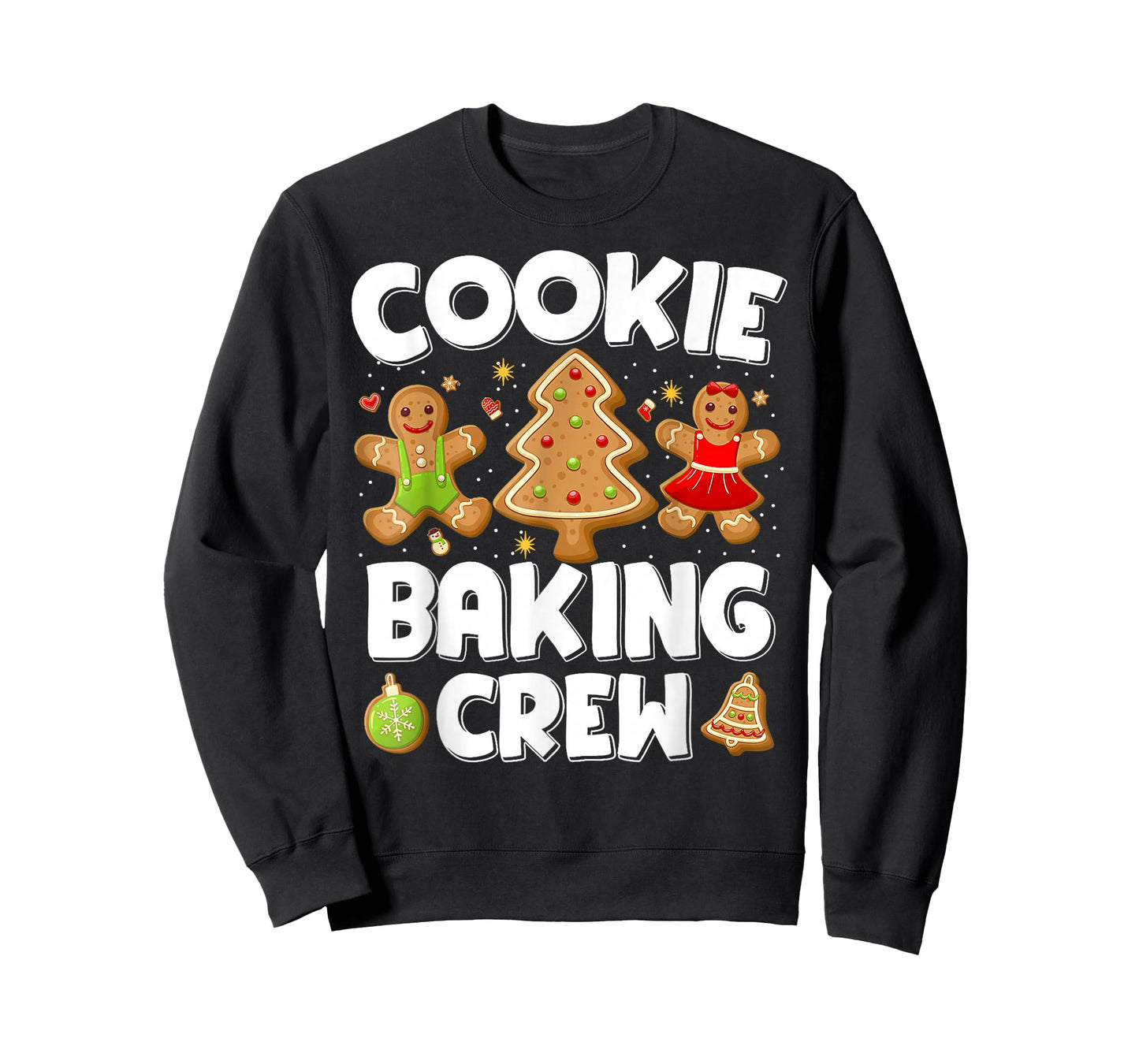 Cookie Baking Crew Christmas Gingerbread Team Squad Family T-Shirt