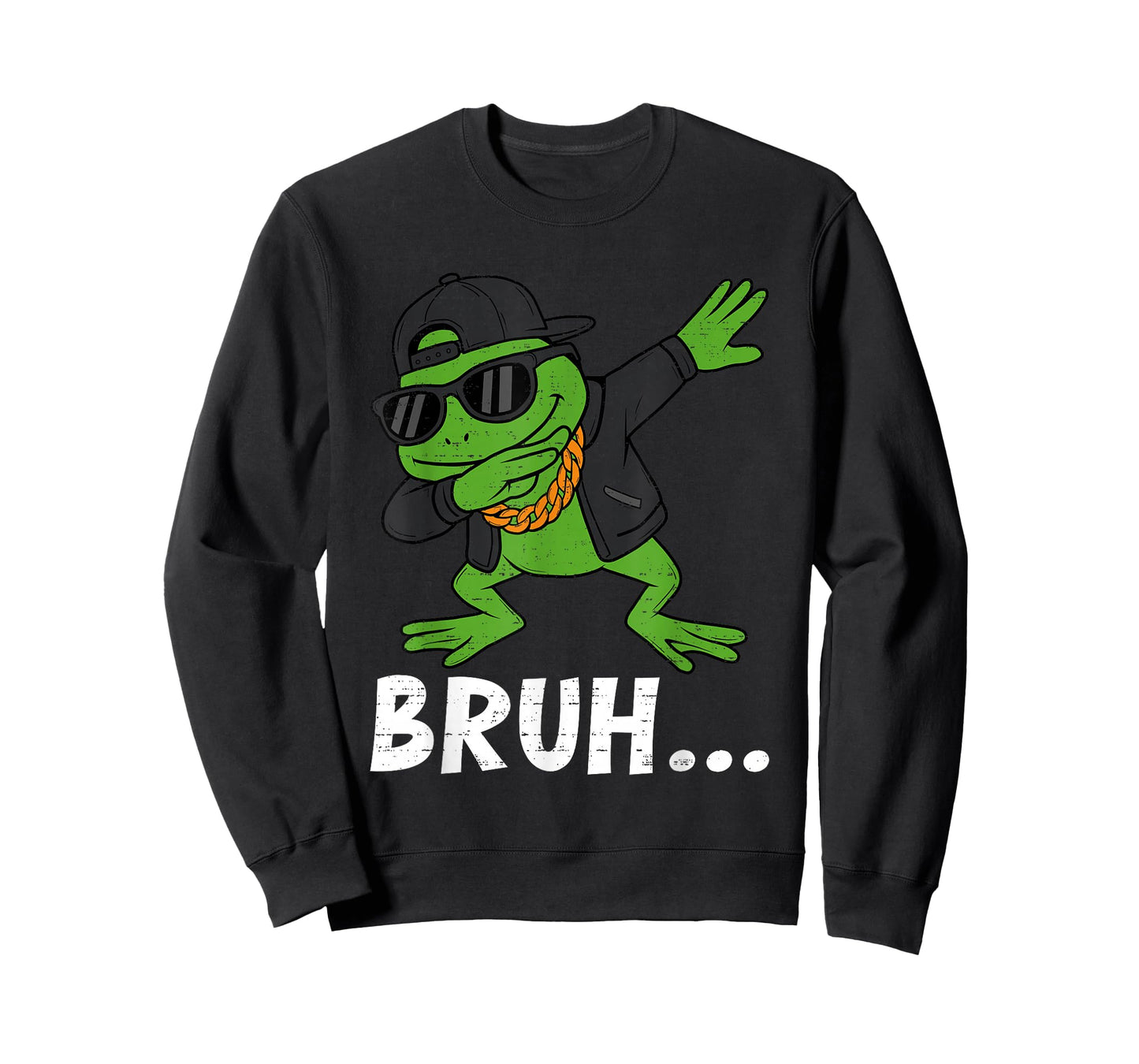 Funny Dabbing Frog Bruh Bro Dab Meme Humor Men Teens Boys T-Shirt