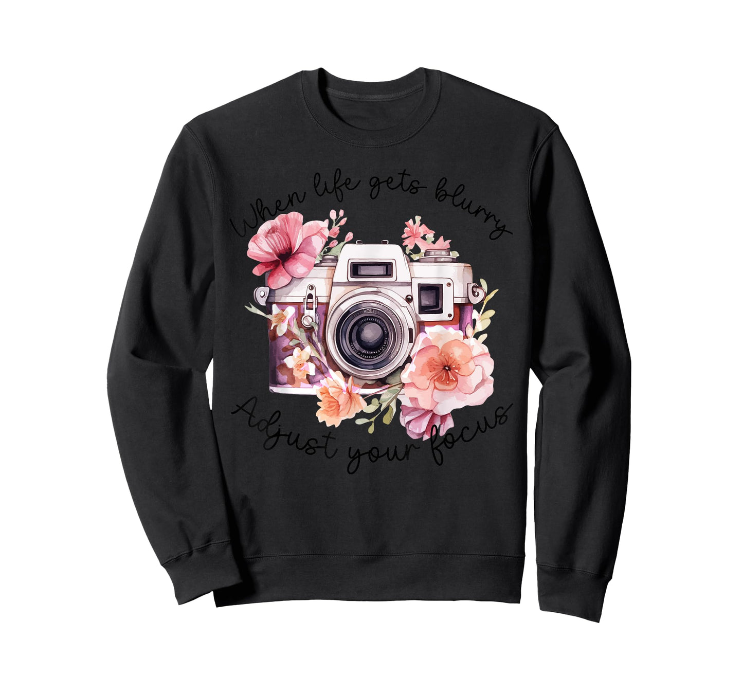 When Life Gets Blurry Adjust Your Focus Camera Photography T-Shirt