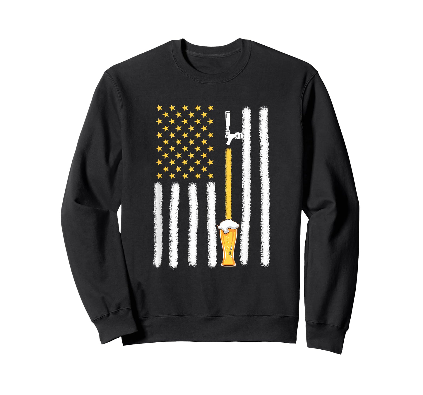 Craft Beer American Flag USA 4th July Brewery T-Shirt