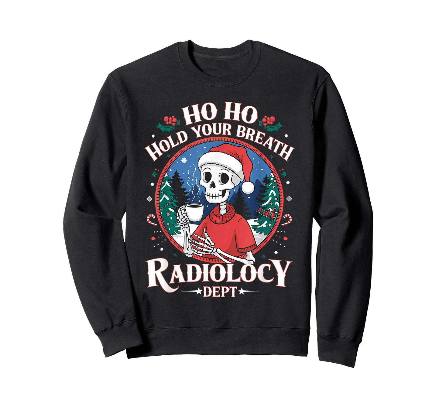 Christmas Radiology Tech Skeleton Xray Tech CT MRI Women T-Shirt