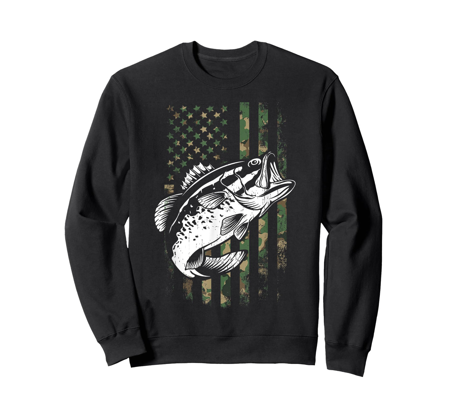 Fishing Patriotic USA Flag Camouflage Women Kids Men T-Shirt