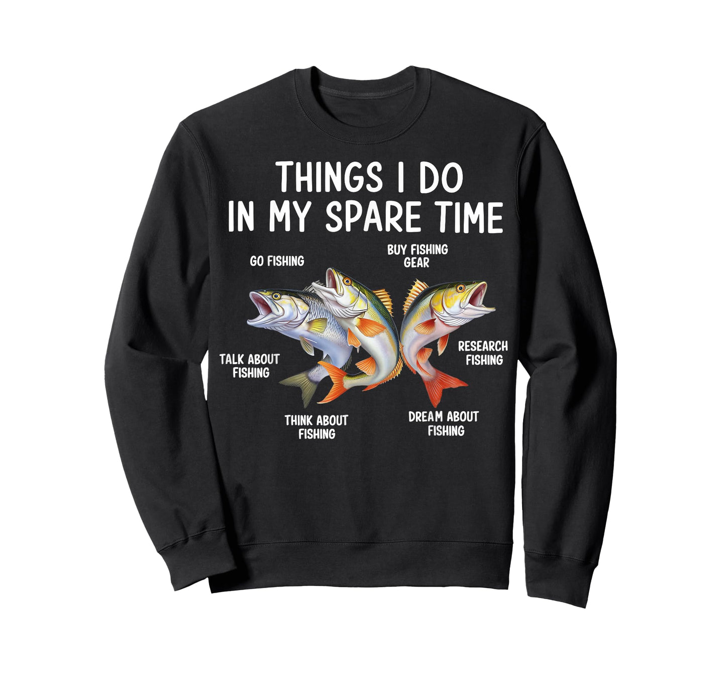 Things I Do In My Spare Time Fisherman Fishing Gifts Men Boy T-Shirt