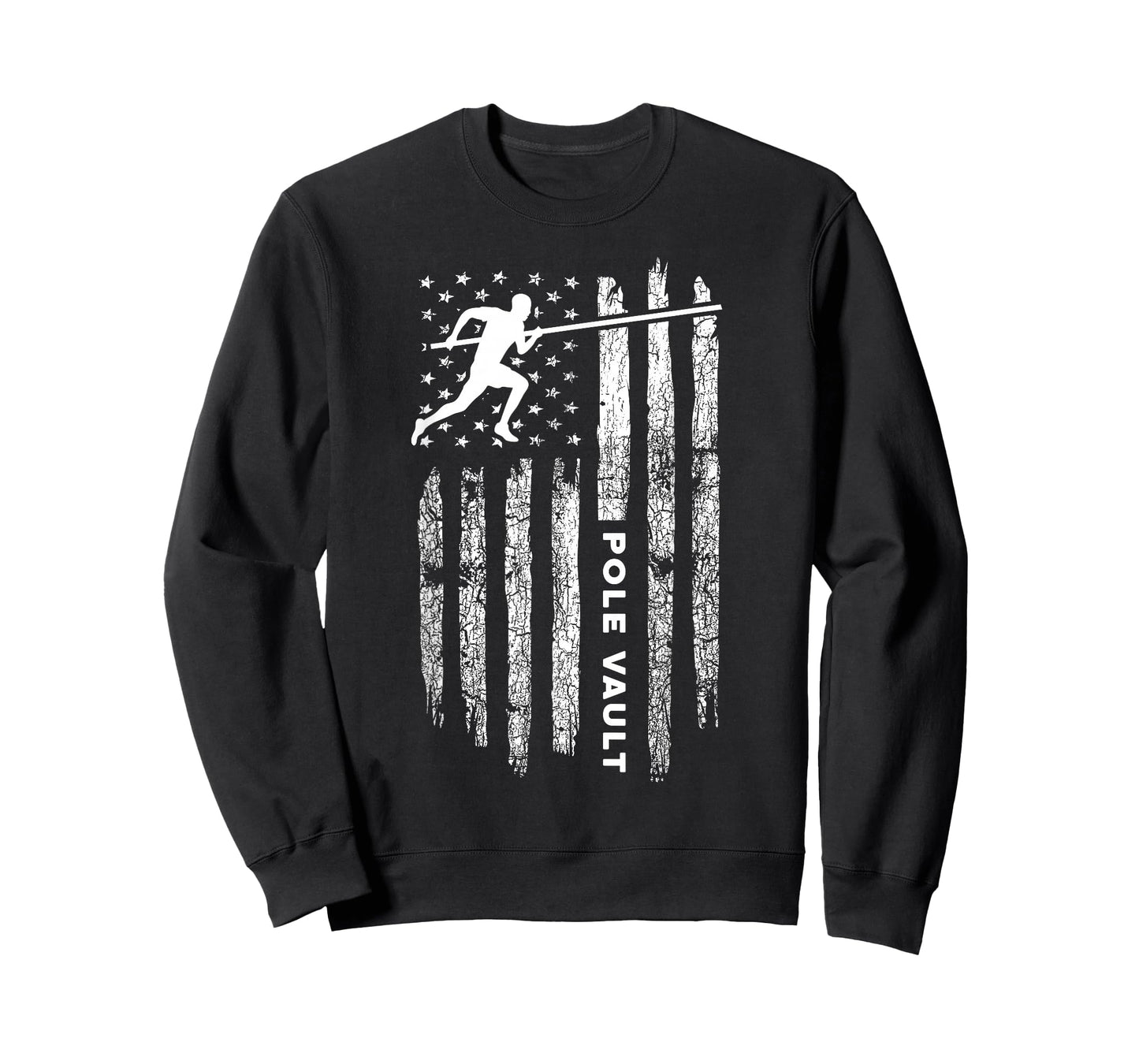 American Flag Pole Vault Apparel - Vintage Pole Vault T-Shirt