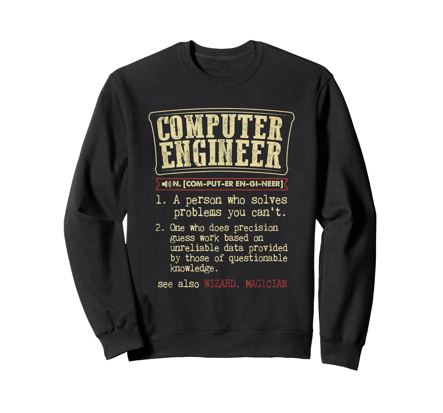 Computer Engineer Gift Funny Dictionary Definition T-Shirt