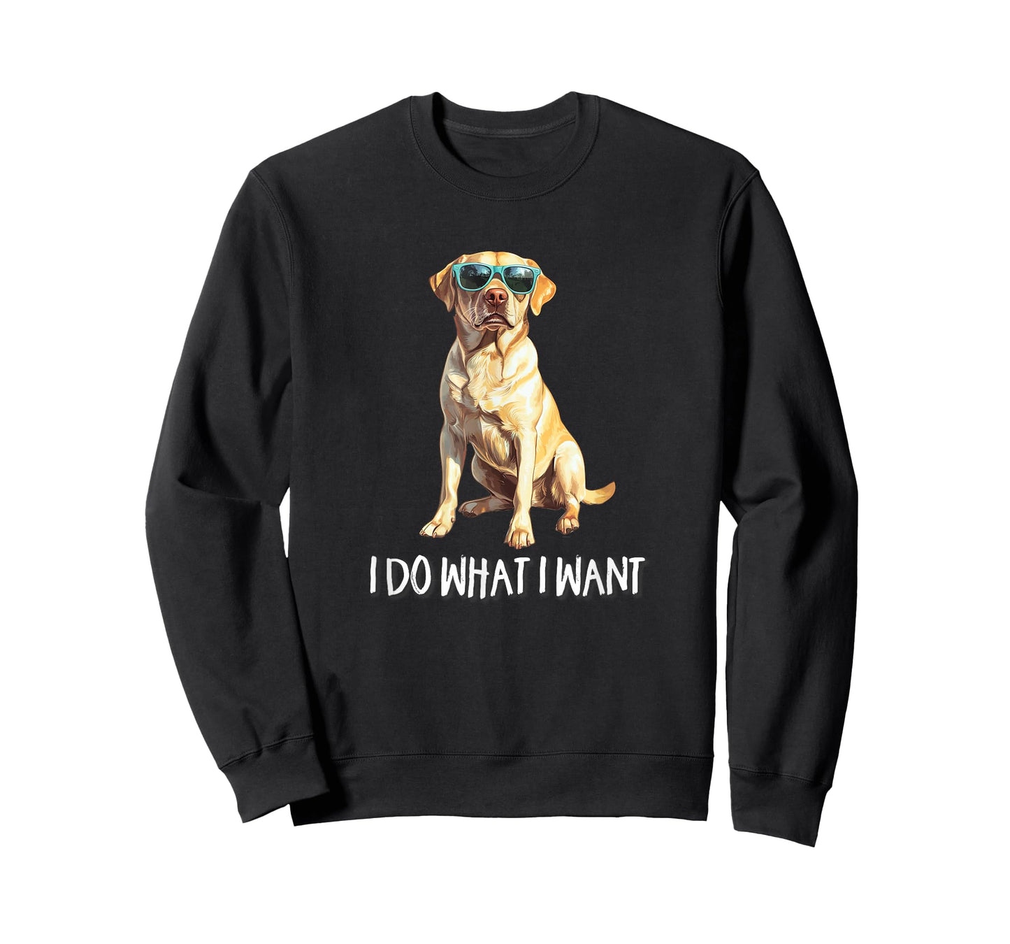 Mens Womens Funny Do What I Want Yellow Lab Dog Lover T-Shirt