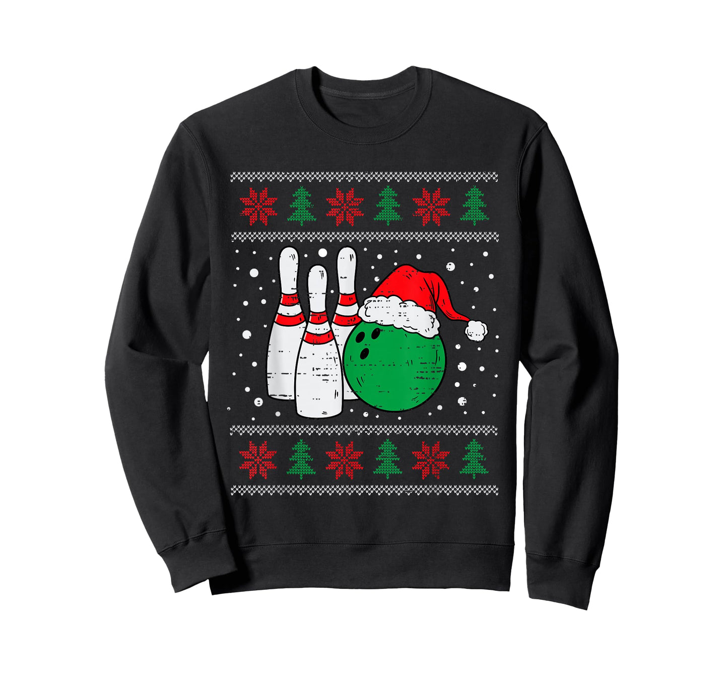 Christmas Bowling Hat Santa Bowler Ugly Xmas Men Women Kids T-Shirt
