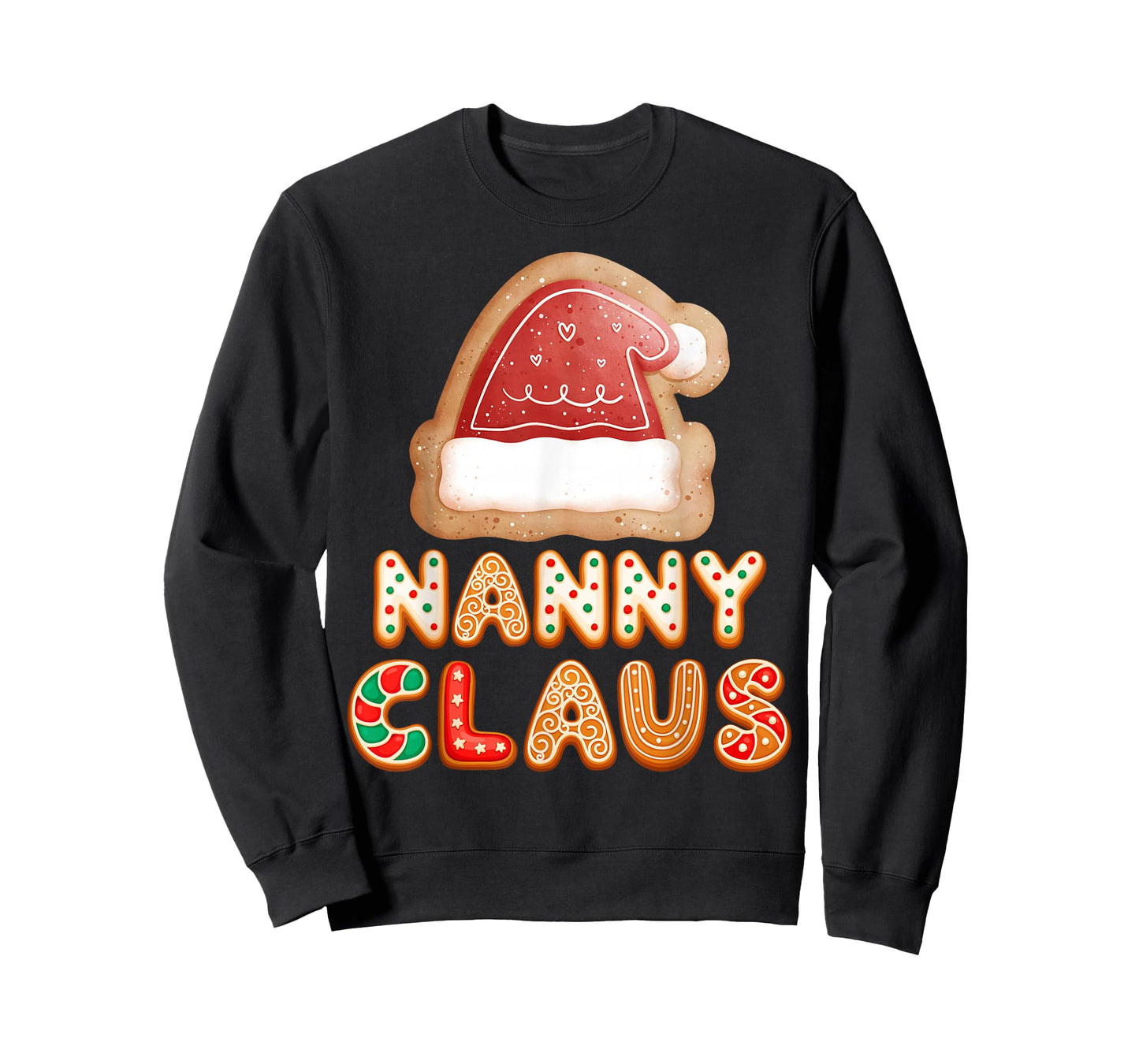 Christmas Cookies Baking Nanny Claus Family Matching Pajama T-Shirt