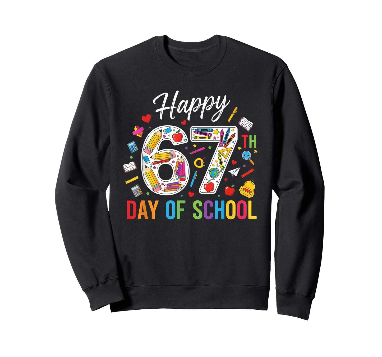 Happy 67th Day of School 67 Meme Humor 6 7 Funny Six Seven T-Shirt