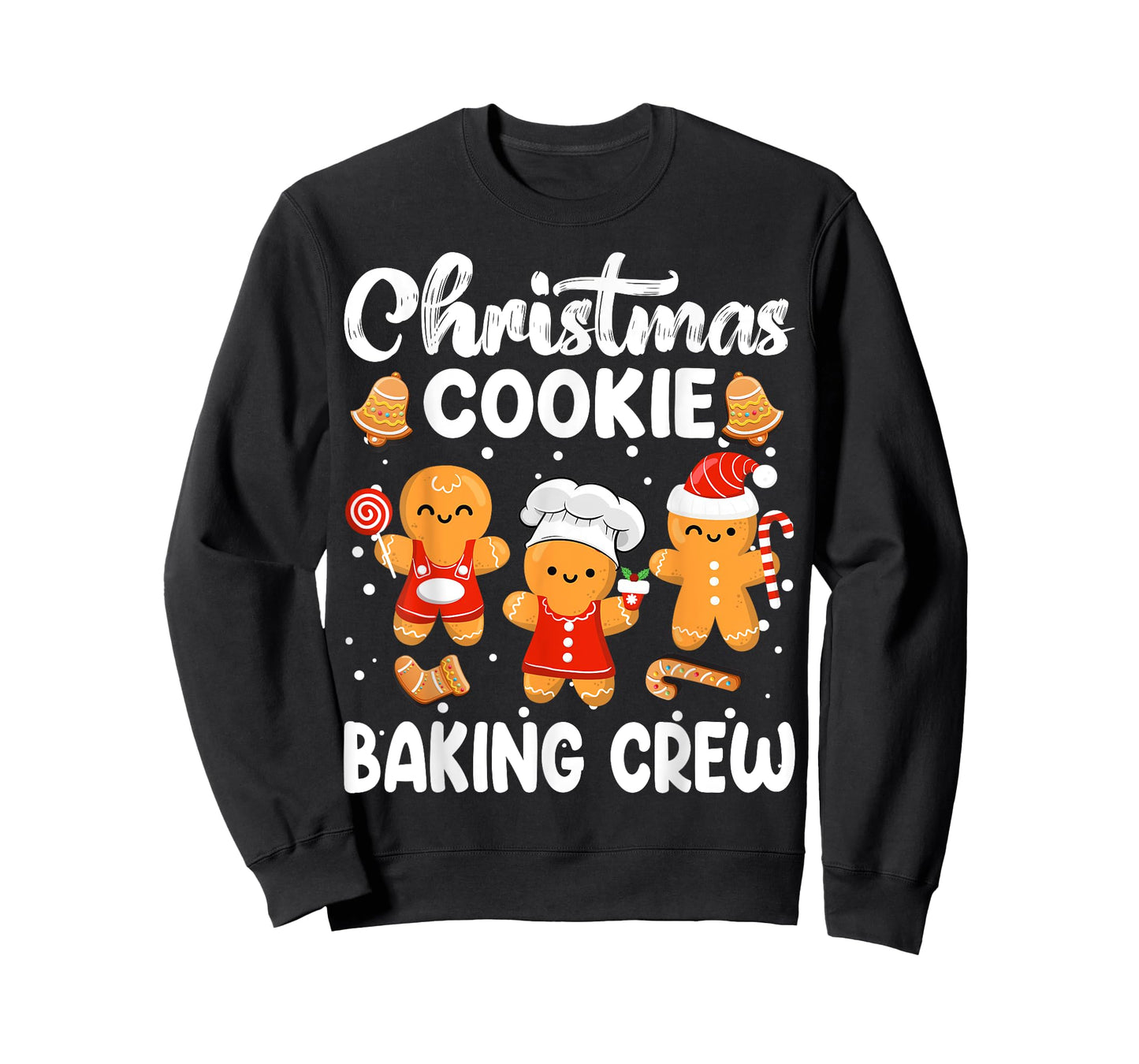Cookie Baking Crew Gingerbread Christmas Family Matching T-Shirt