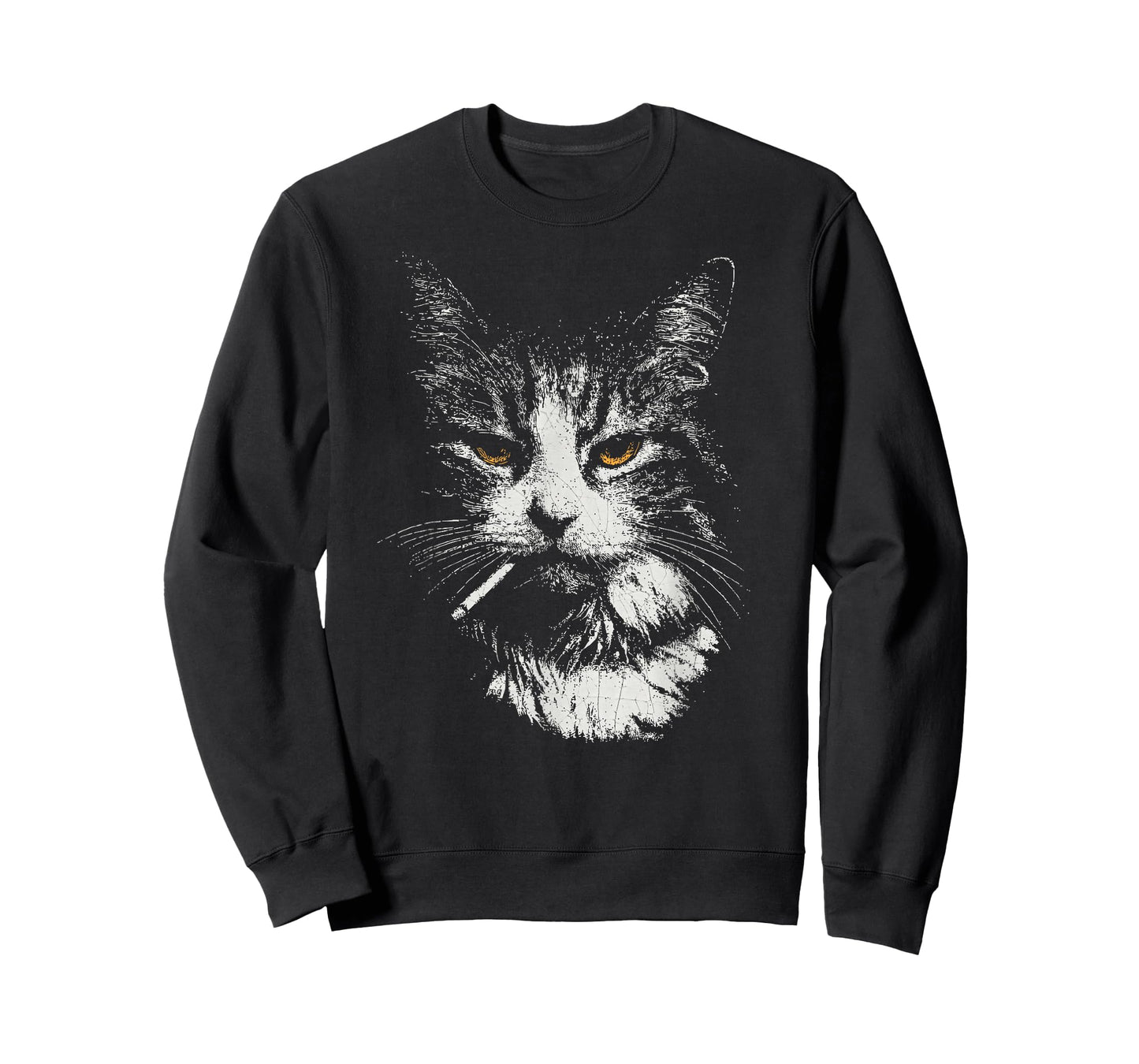 Funny Cool Cat Smoking Funny Meme Cigarette Cat Gang Vintage T-Shirt