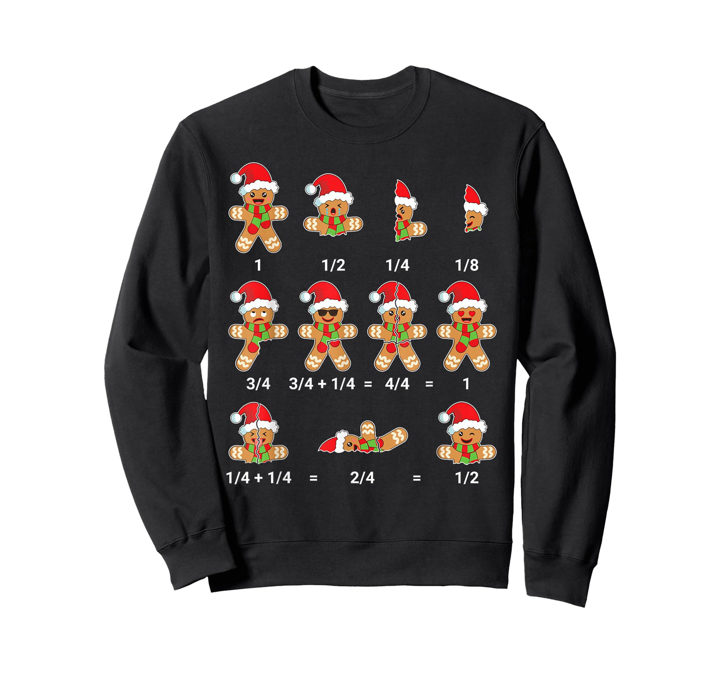 Christmas Math Shirt Men Women Kids Gingerbread Cookie T-Shirt