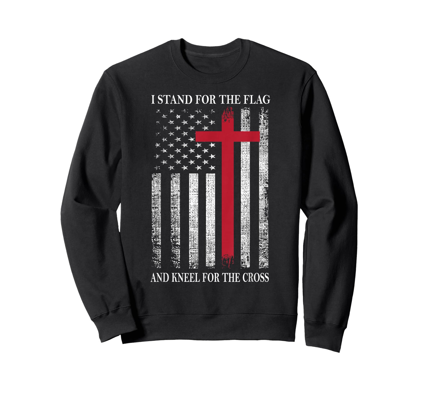 I Stand for The Flag and Kneel for The Cross USA Flag T-Shirt