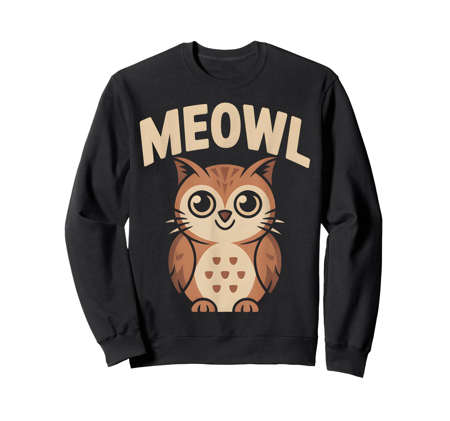 Meowl Cat Owl Hybrid Funny Meme Brain Rot Gen Alpha Trending T-Shirt