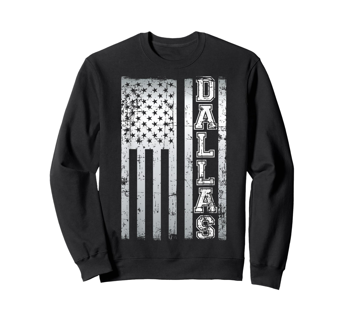 Distressed Dallas Loves America US Flag T-Shirt