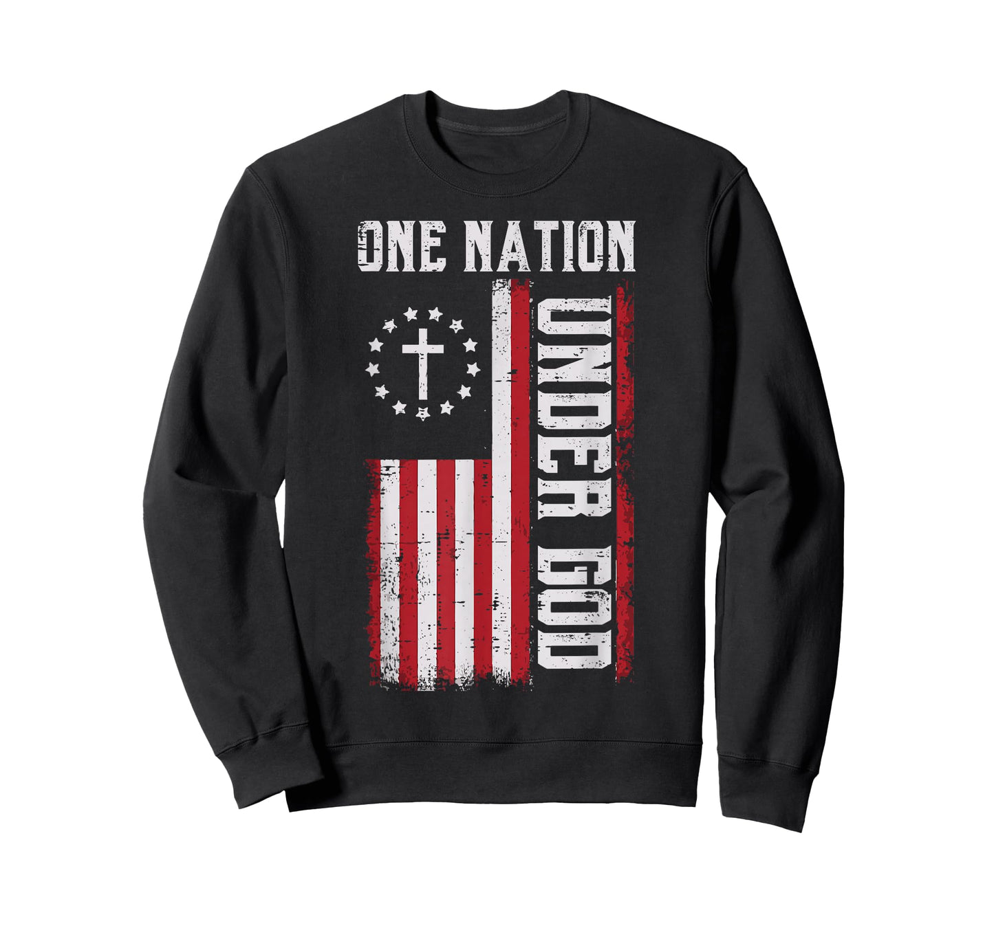 One Nation Under God Christian Patriotic 4th July Men Women T-Shirt