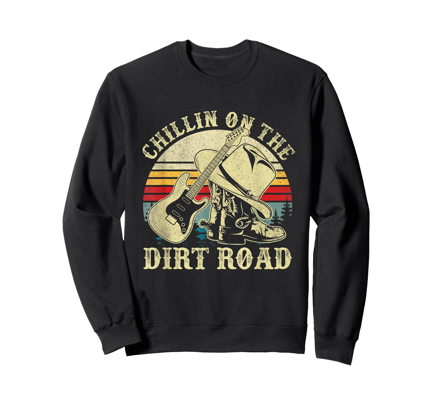 Chillin On The Dirt Road Western Life Rodeo Country Music T-Shirt