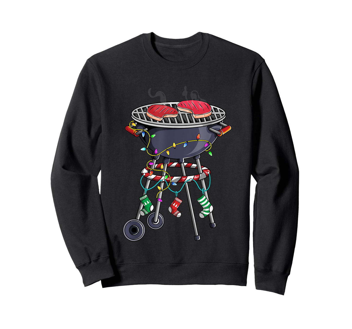 Christmas Grill Design For Holiday Themed Christmas BBQ T-Shirt
