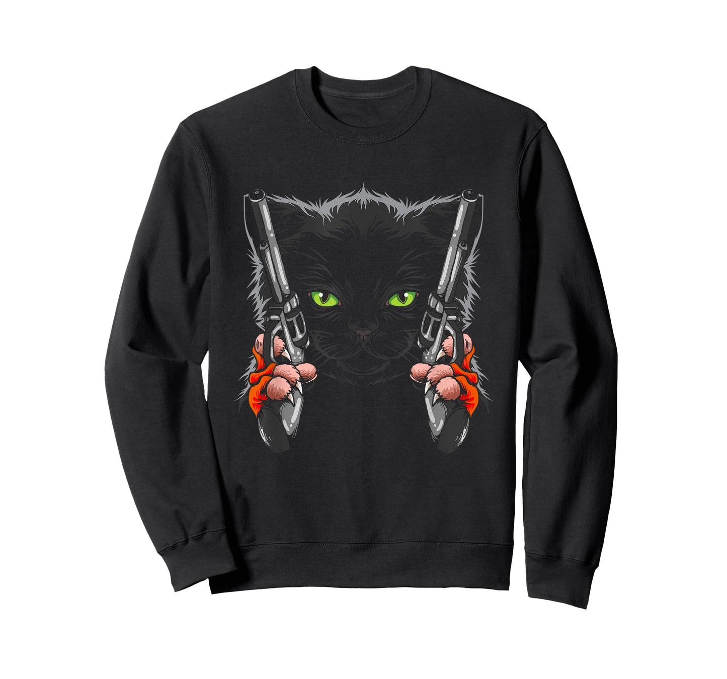 Cat with Gun - Gun Kitty - Gunning for Kitties - Funny Cat T-Shirt