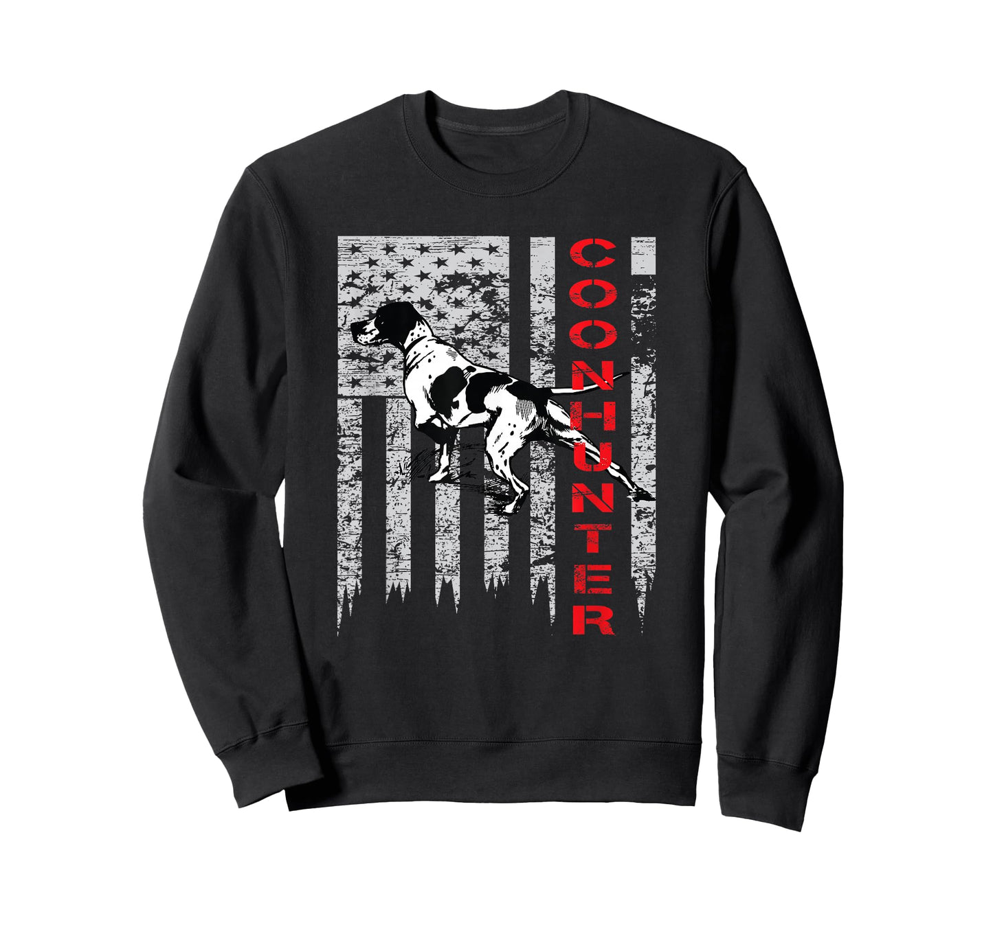 Distressed USA Flag Shirt for Coon Hunters T-Shirt